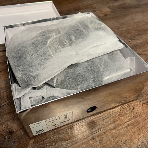 Black Azalea Wang Chain Embellished Boot - Picture 8 of 8